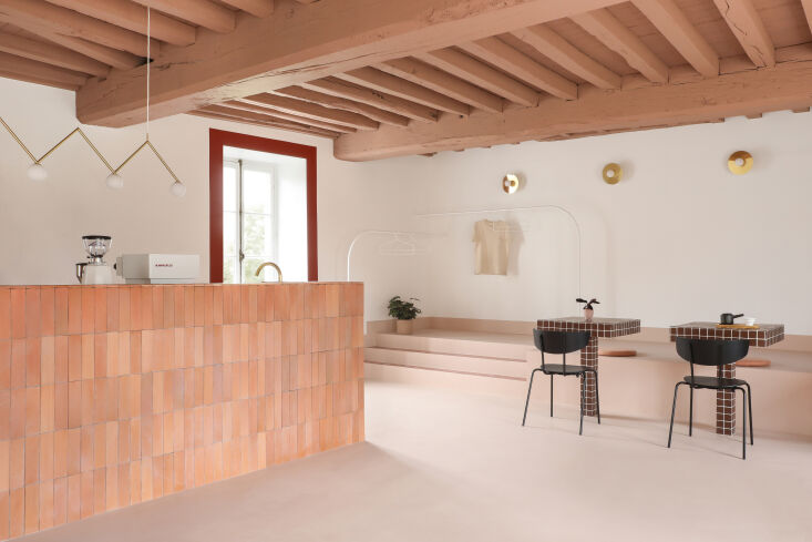 paris based heju, a remodelista favorite, designed a coffee shop with tiled caf 18