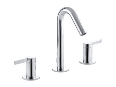kohler stillness bathroom sink faucet polished chrome   1 376x282