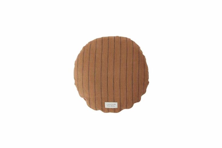 and the round kyoto cushion in dark caramel is \$44. 12