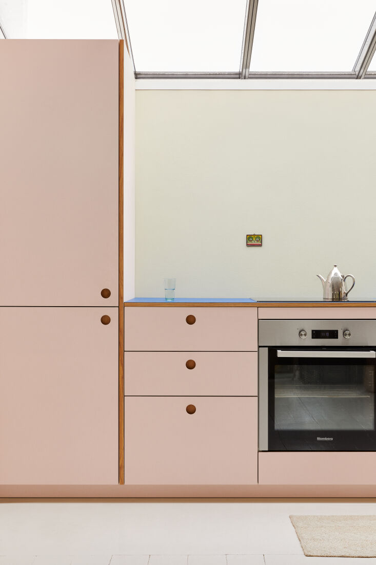 the linoleum cabinets are also from reform&#8\2\17;s basis line. the pink p 11