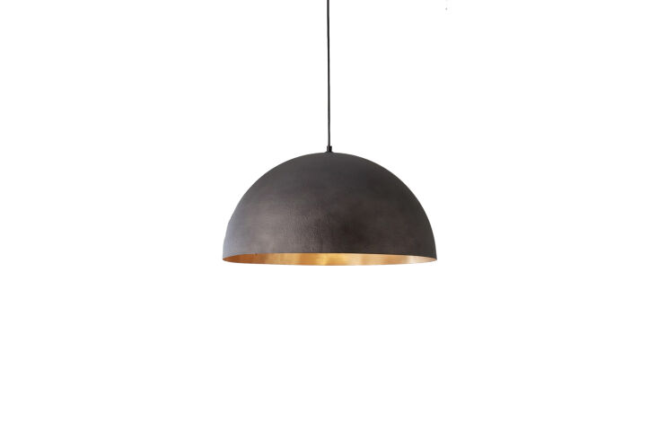 for a similar pendant light, the verve shell pendant large in gunmetal and gold 13