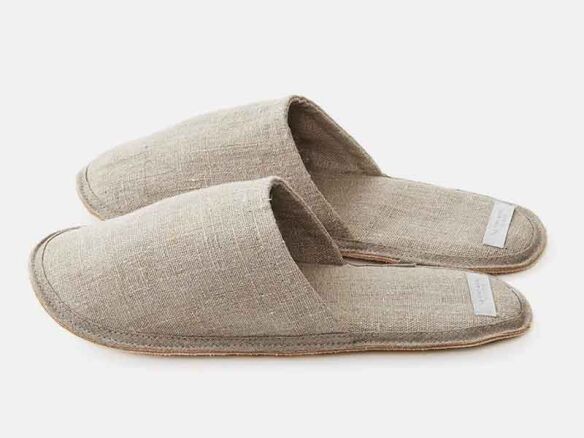 fog linen linen slippers 8