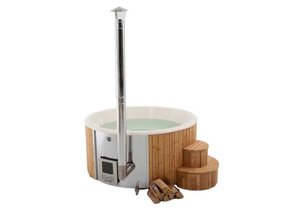 deluxe wood fired hot tub 8