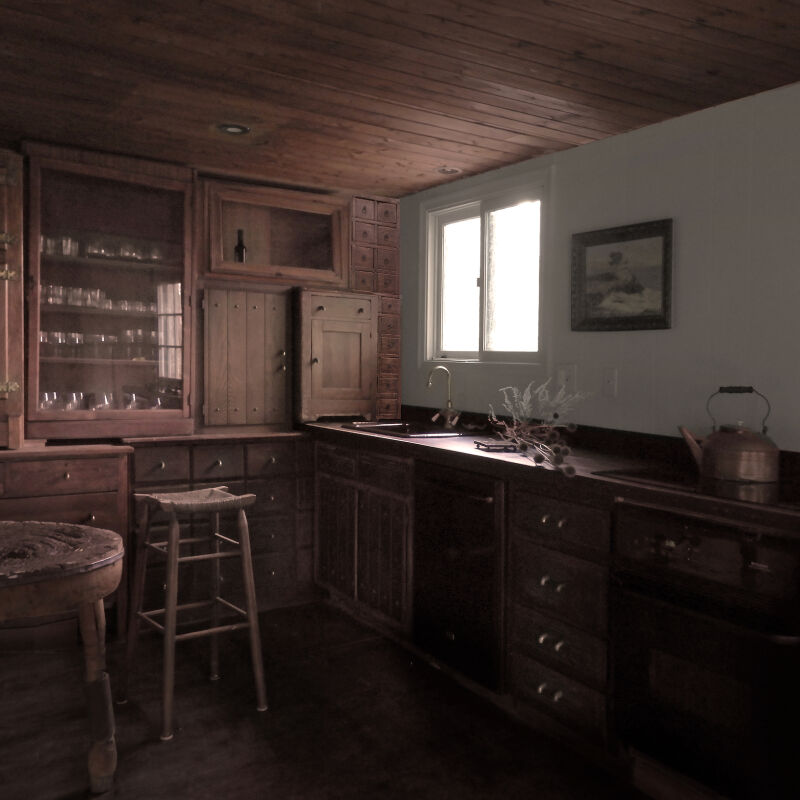 bushkill house kitchen by ridge house 06a  