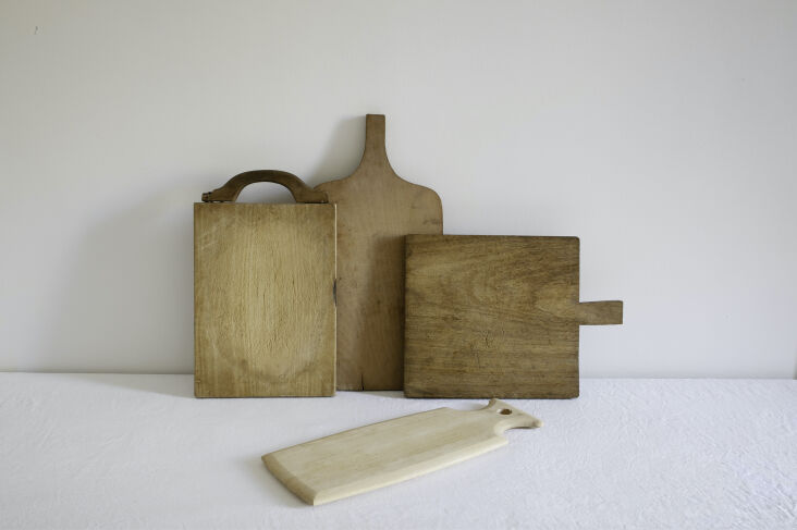 fan&#8\2\17;s quartet of old french cutting boards are from elsie green, a  11