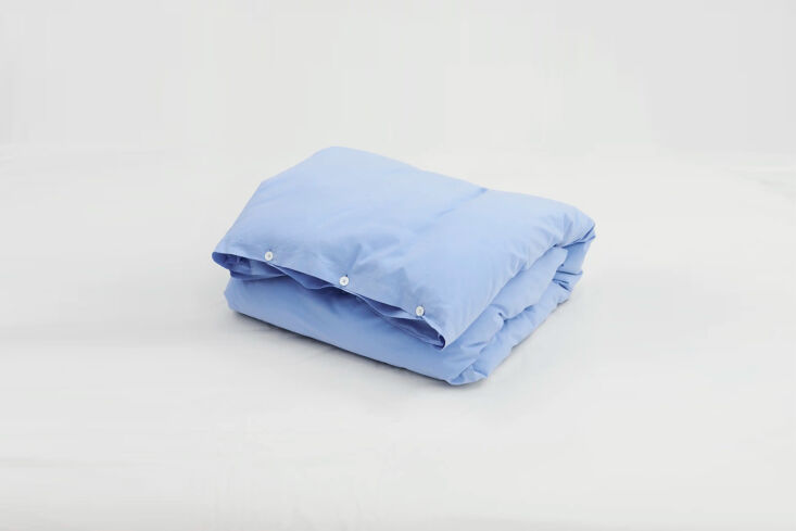 the tekla percale bedding, shown in island blue, is available in the full range 15