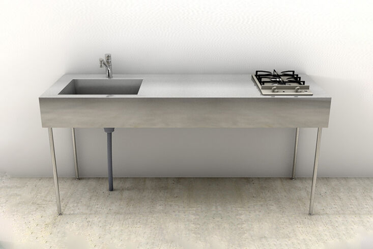 and from japanese company toolbox, the kitchen island with minimal kitchen legs 23