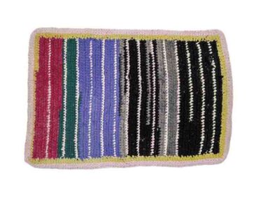 vintage crocheted mat multi color   1 376x282