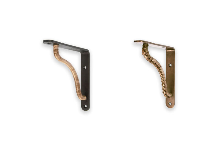 also on offer are the workshop bracket (left; $70) and the wyeth bracket (righ 12