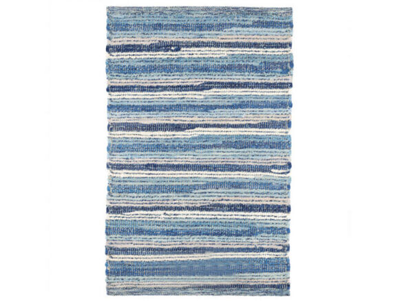francisco blue handwoven cotton rug 8