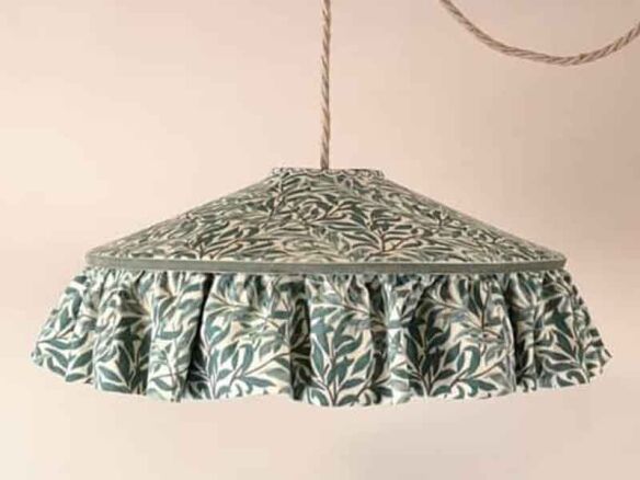 william morris willow boughs tiffany ruffle lampshade 8
