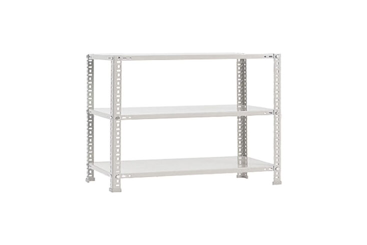 the hay shelving unit low, shown in white, is \$\156 at hay. 17