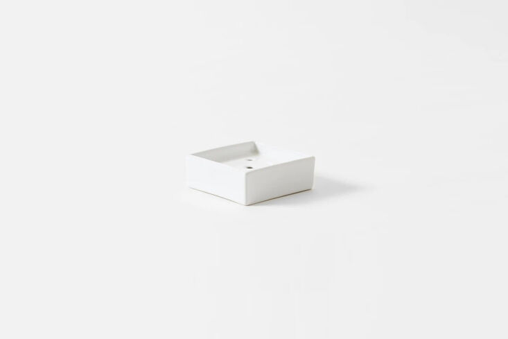 the march square soap dish is designed for blocky, square shaped soap such as s 16
