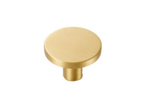 lovell circular cabinet knob in brass 8