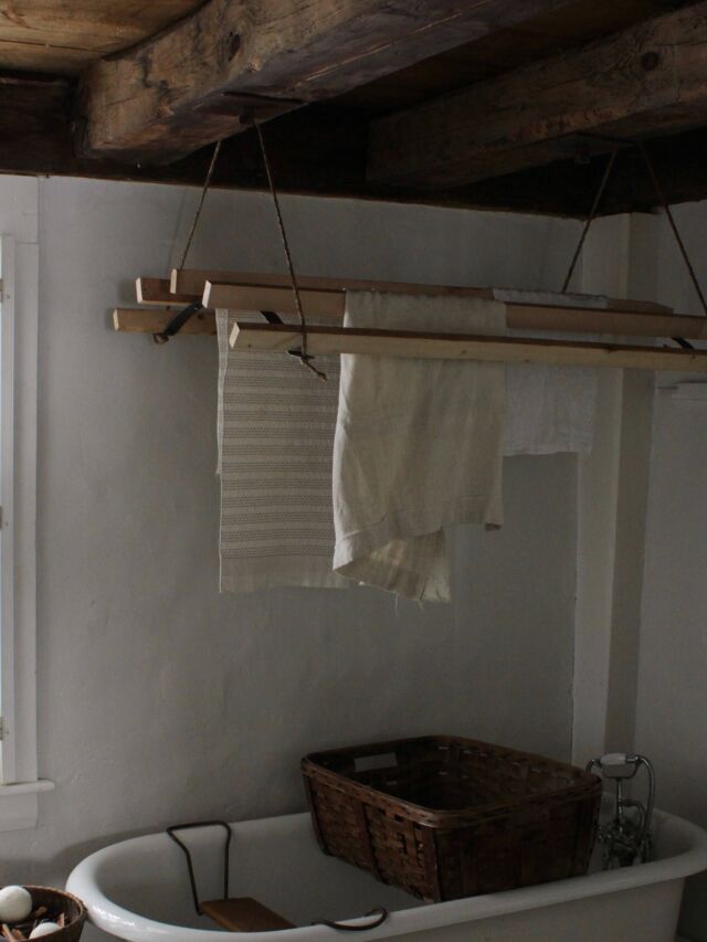 DIY: A Clothes-Drying Rack Made the Old-Fashioned Way on a Maine Farm Web Story