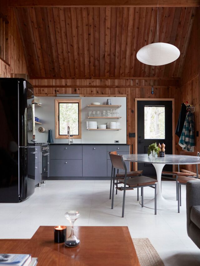 Kitchen of the Week: A Harmonious New Kitchen for a 1970s A-Frame Web Story