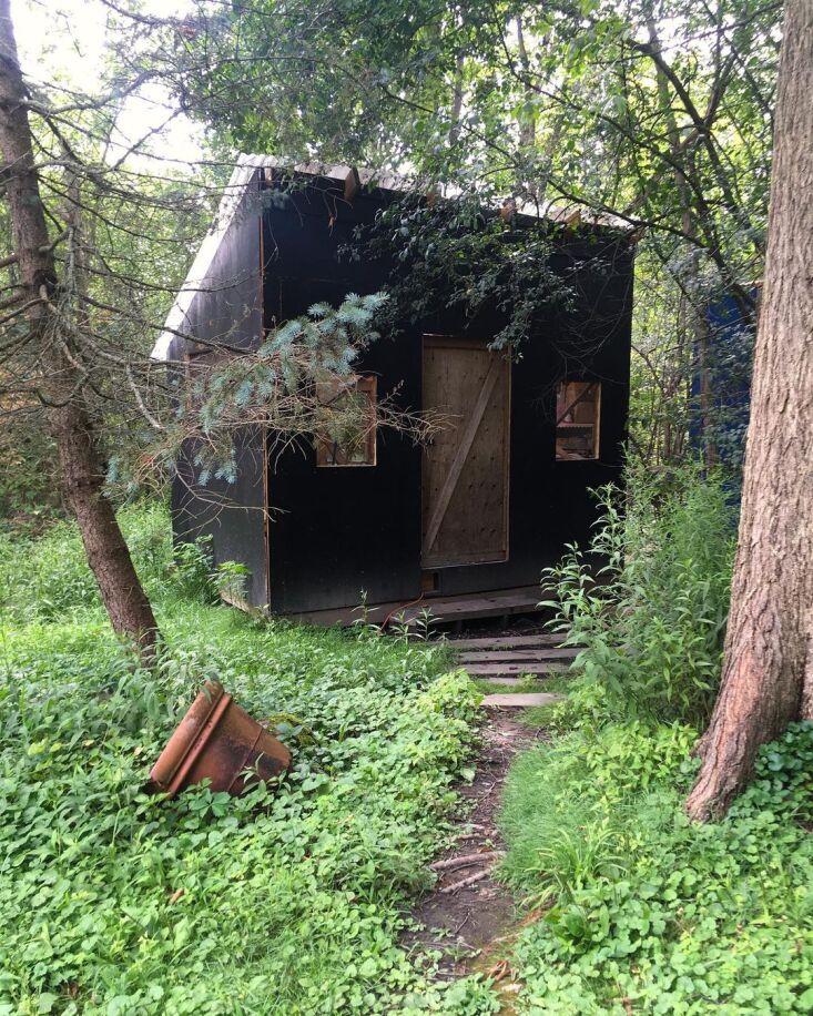 the workshop, tucked in the woods. 20