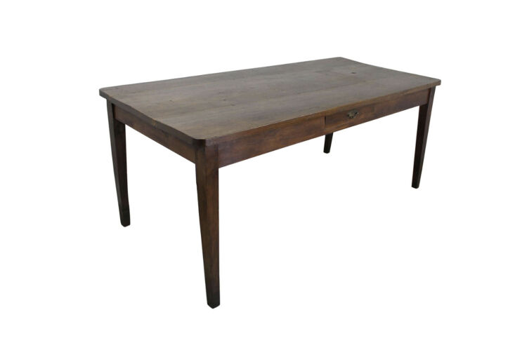 the antique french thick top oak farm table is \$6,\200 at \1st dibs. another o 18