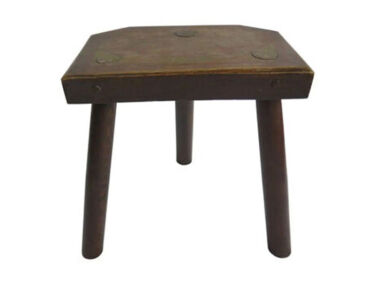 antique milking stool english 19th century 1  