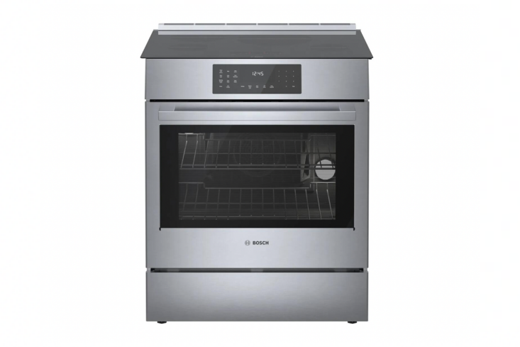the bosch 800 series 30 inch slide in electric induction range.  16