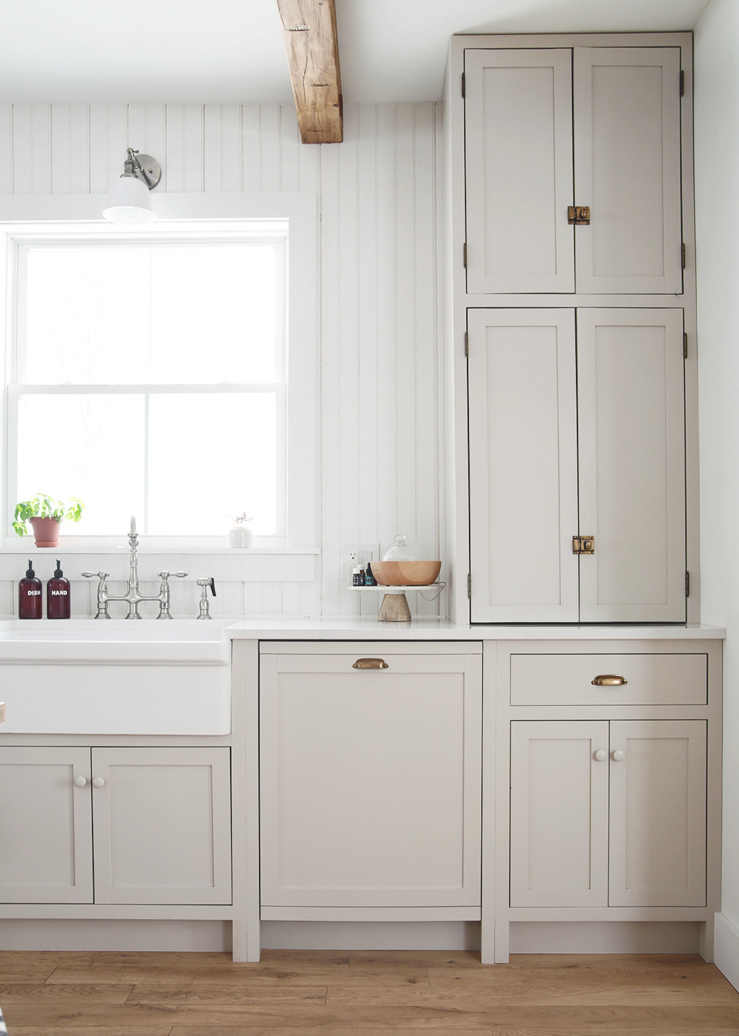 inspired by devol’s real shaker design, manda wanted inset cabinets 15