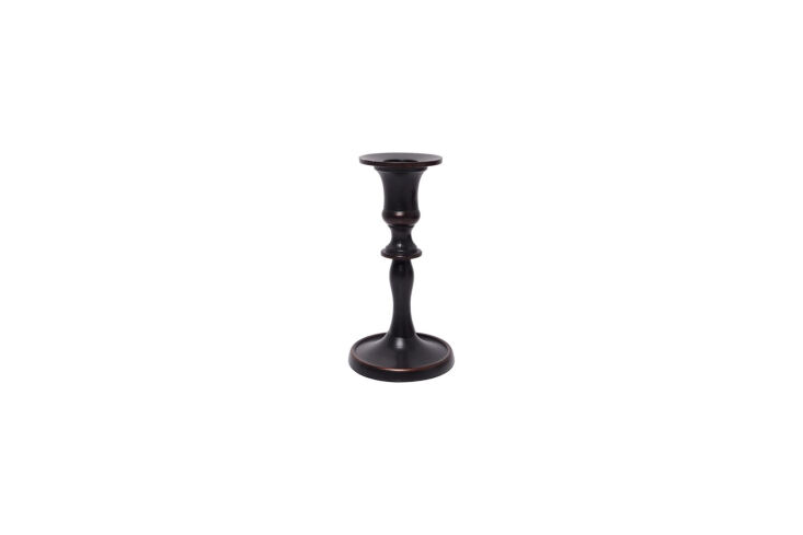 the hosley antique bronze taper candleholder is \$7.99 at amazon. 33