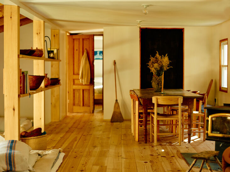 the dining area is in the original part of the home. to the left is the additio 15