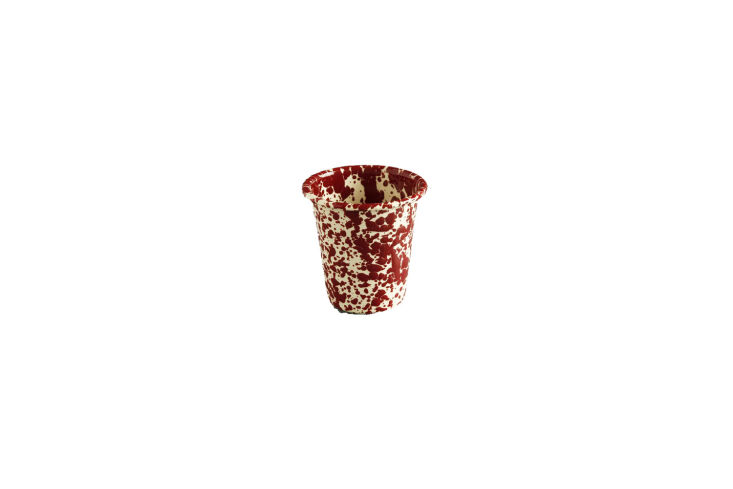 the marbled enamel tumbler in burgundy is £9 at labour & wait. 33