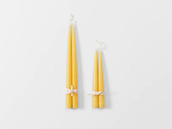 hand dipped maize taper candles 8