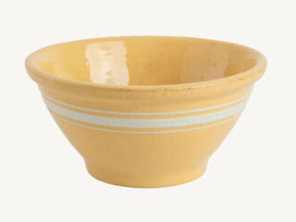 plain goods antique yellow ware bowl 1  