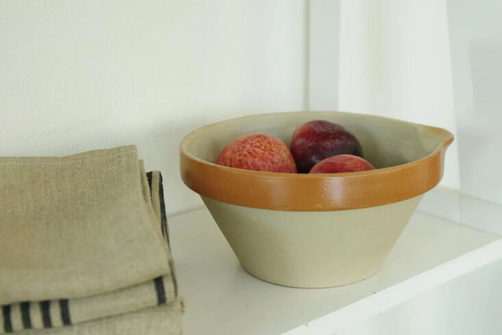 the poterie renault and bonnie sur loire small vintage french mixing bowl is \$ 27