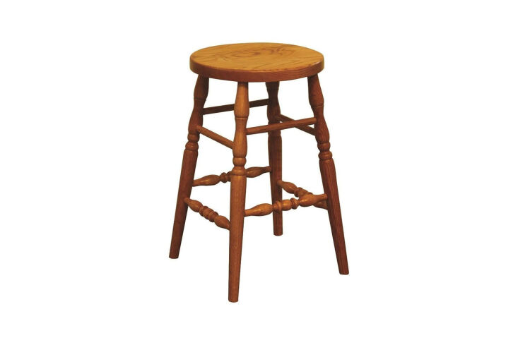 the quality woods amish traditional turned leg stool is \$\176.98 at quality wo 19