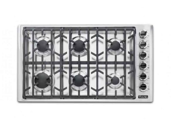 viking 5 series 36 inch liquid propane cooktop  