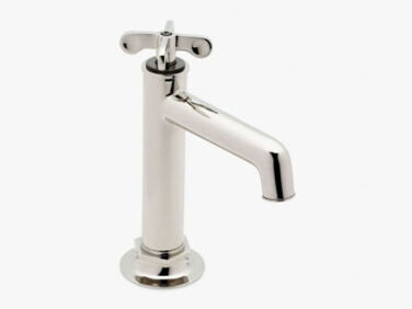 waterworks henry one hole lavatory faucet cross handle   1 376x282