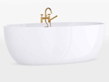 eleganza solid surface bathtub o  