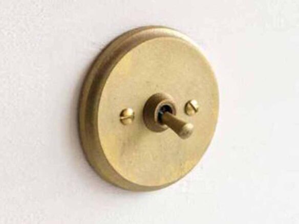 ihada brass light switches – small circle 8