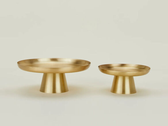 hawkins new york brass cake stands  