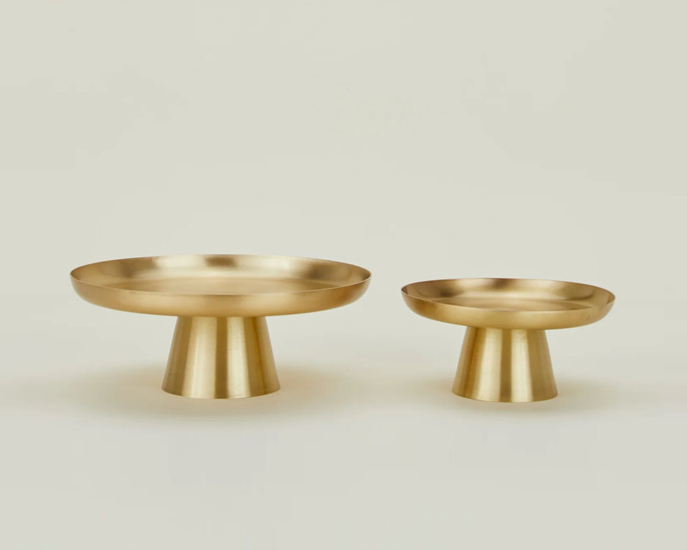 hawkins new york brass cake stands