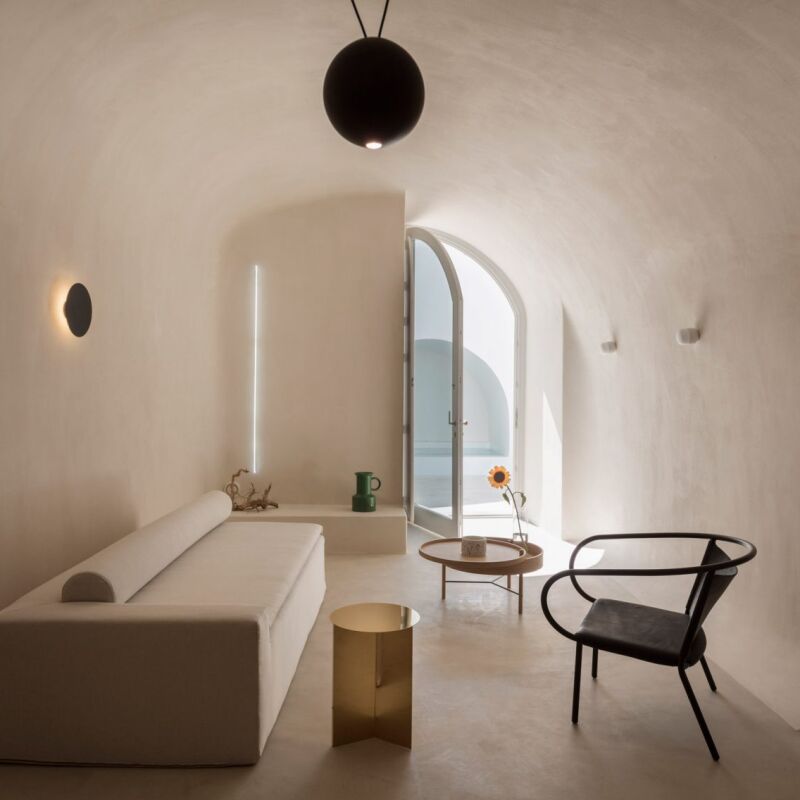 santorini summer house kapsimalis architects curve  