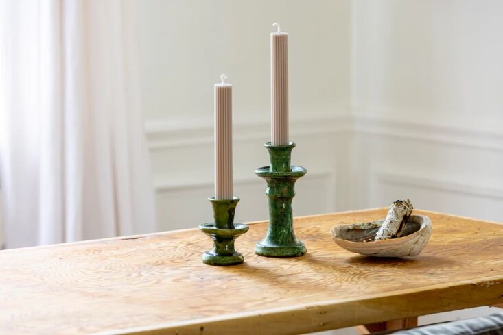 tamegroute candleholders are $30 from workshoppe chicago. 15