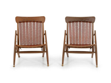 vintage maruni mokko folding chairs 1  
