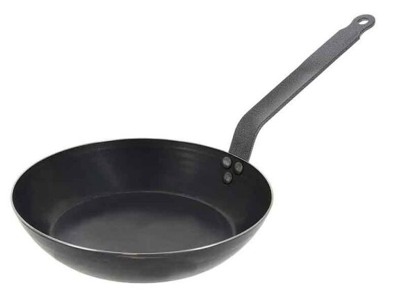 blue carbon steel frying pan 8