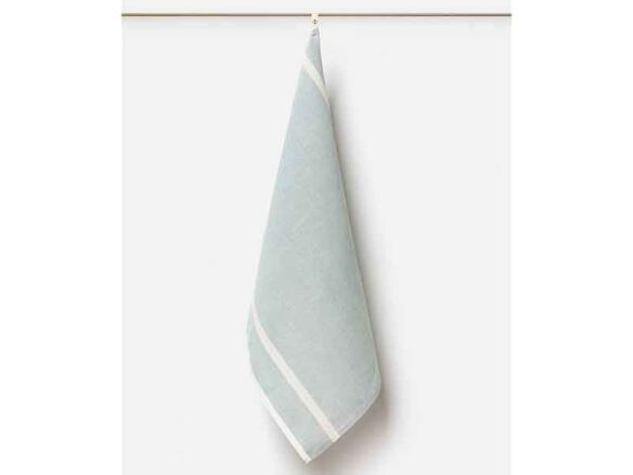 Linen Tea Towel Navy Blue Oatmeal Set Of 4 portrait 26