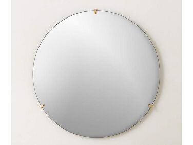 convex brass round wall mirror 32  