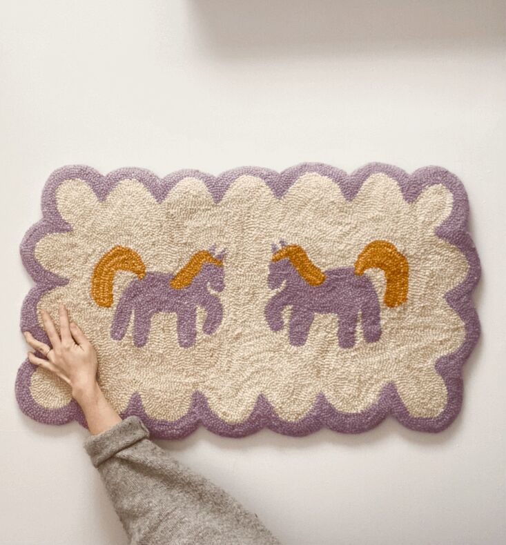 Hooked Crystal Ross’s Playful Handmade, HandDyed Wool Rugs