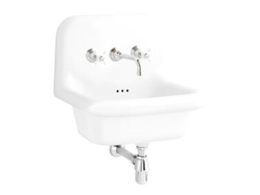 dyke and dean ceramic mounted small sink   1 376x282