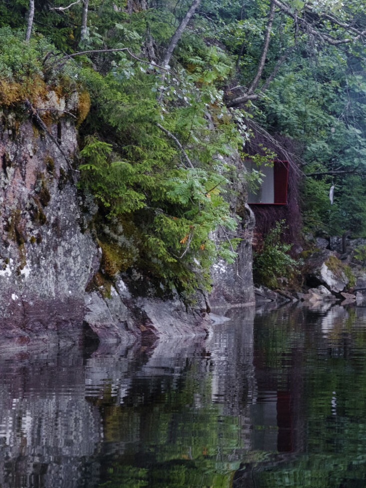 the owners keep a rowboat on the opposite shore that they use to get to the hid 15