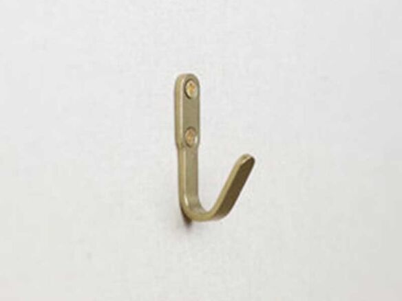 wall hook raw brass 8