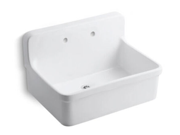 kohler wall mount utility sink gilford collection   1 584x438