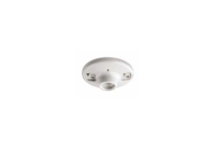 leviton white outlet box lampholder 9